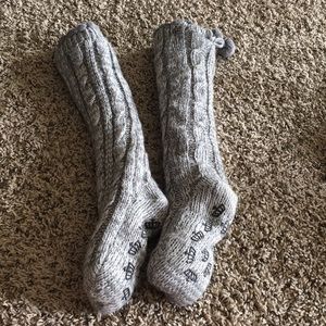 Juicy couture fuzzy lined slipper socks